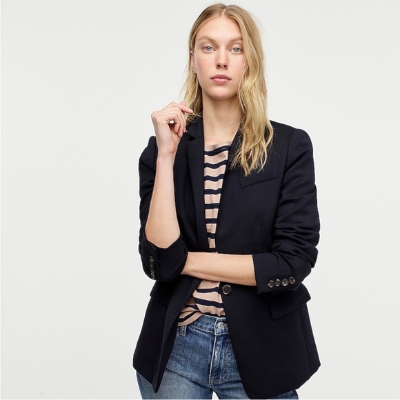 J. Crew Jackets & Blazers - J. Crew Black Wool Blend Blazer